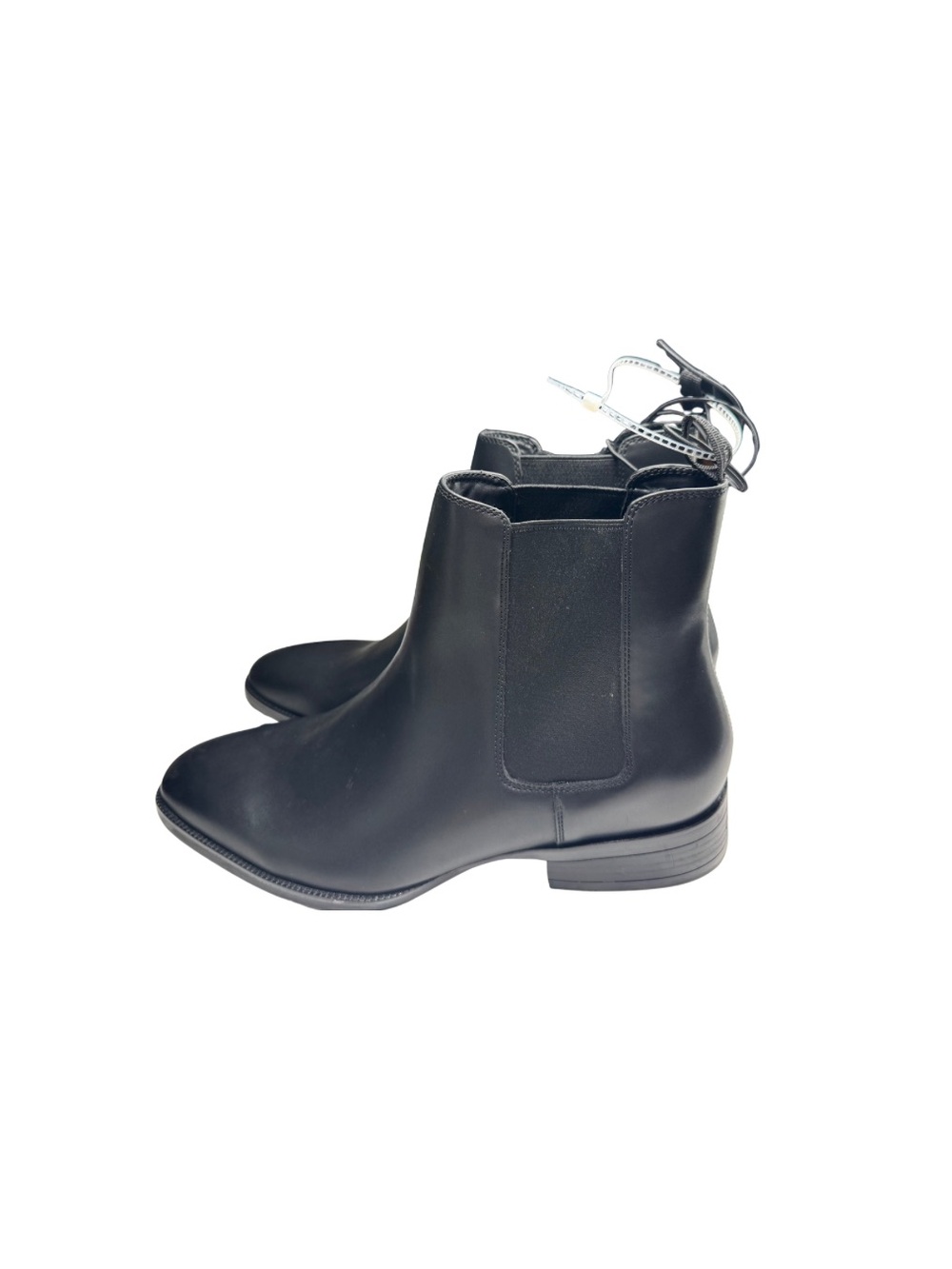 Calvin Klein Black Slip-On Chelsea Ankle Booties faux leather business winter 13